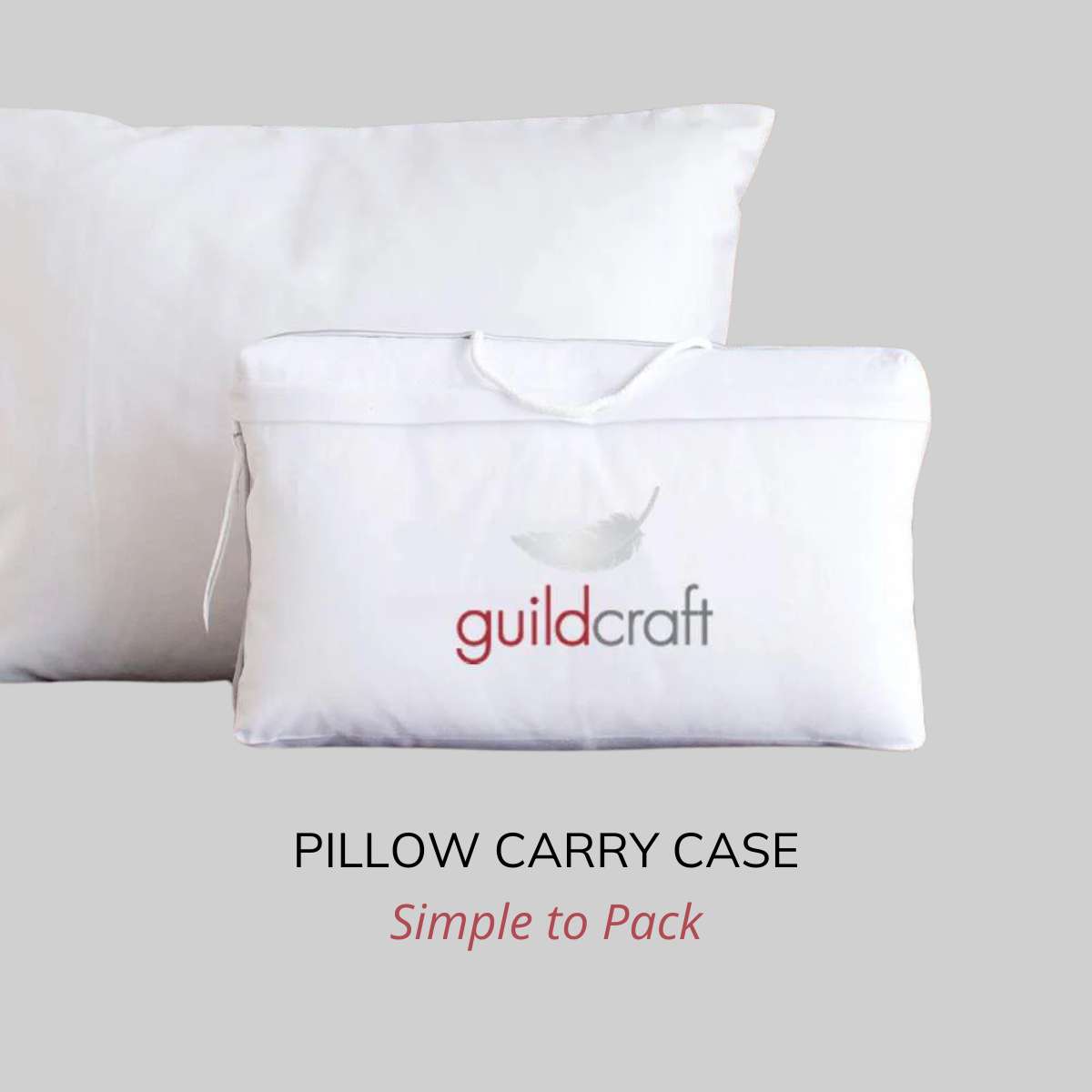 Down Port-A-Pillow Travel Pillow 12"x16"