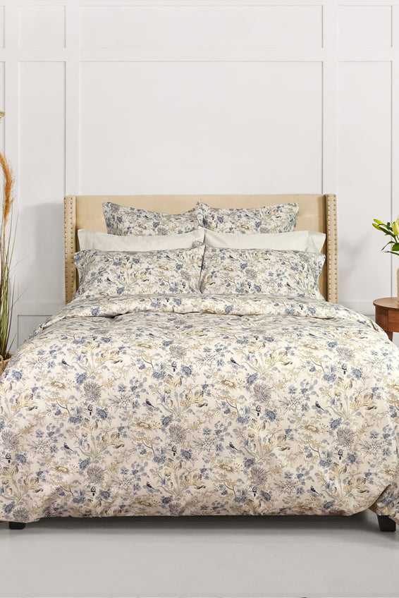 Blue Bird Duvet Cover Set